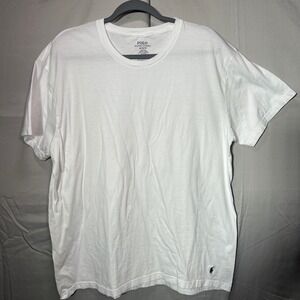Polo‎ Ralph Lauren T-Shirt Men XL White Crewneck Tee Embroidered Pony